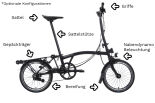 Brompton C Line Explore Black Lacquer Tiefer Lenker